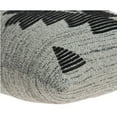 thumbnail image 4 of Nassau Collection Knitted Raised Textured Cotton Throw Pillow - 20" - Gray and Black, 4 of 6