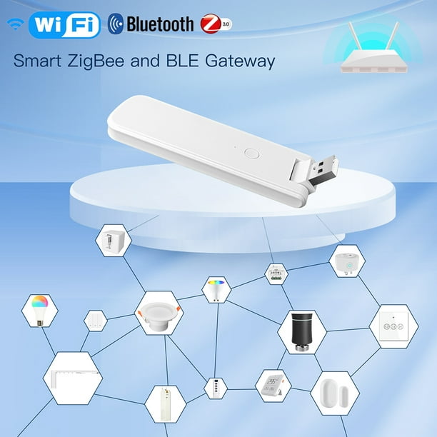 Tuya Zigbee Smart Gateway Hub Wifi + bluetooth Control Center Mini  passerelle sans fil pour Alexa Google Home