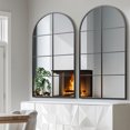 thumbnail image 4 of 55"x28" Arched Wall Mirror Window Mirror,Black, 4 of 5