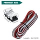 thumbnail image 4 of 11 conectores de tira LED de 3 pines ajustables, conectores de tira LED de 10 mm, terminal de conector de tira LED para WS2811, 4 of 7