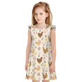 thumbnail image 1 of Bingfone Robe de Nuit à Manches Volantes pour Filles, Pyjama Robe de Princesse pour la Maison-Moyen, 1 of 6
