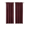 thumbnail image 4 of Mainstays Bennett Textured Curtain, Burgandy 54 inch, Set of (2), 4 of 4