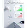 thumbnail image 3 of Cable USB-C a Lightning Aioneus de 3 m, carga rápida trenzado, 3 of 7