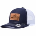 thumbnail image 4 of Vergiac Cowboy Horse Leather Patch Pattern Mesh Trucker Hat Men Adjustable Breathable Fashion Cap for Travel Outdoor Daily Outfit Matching, 4 of 6