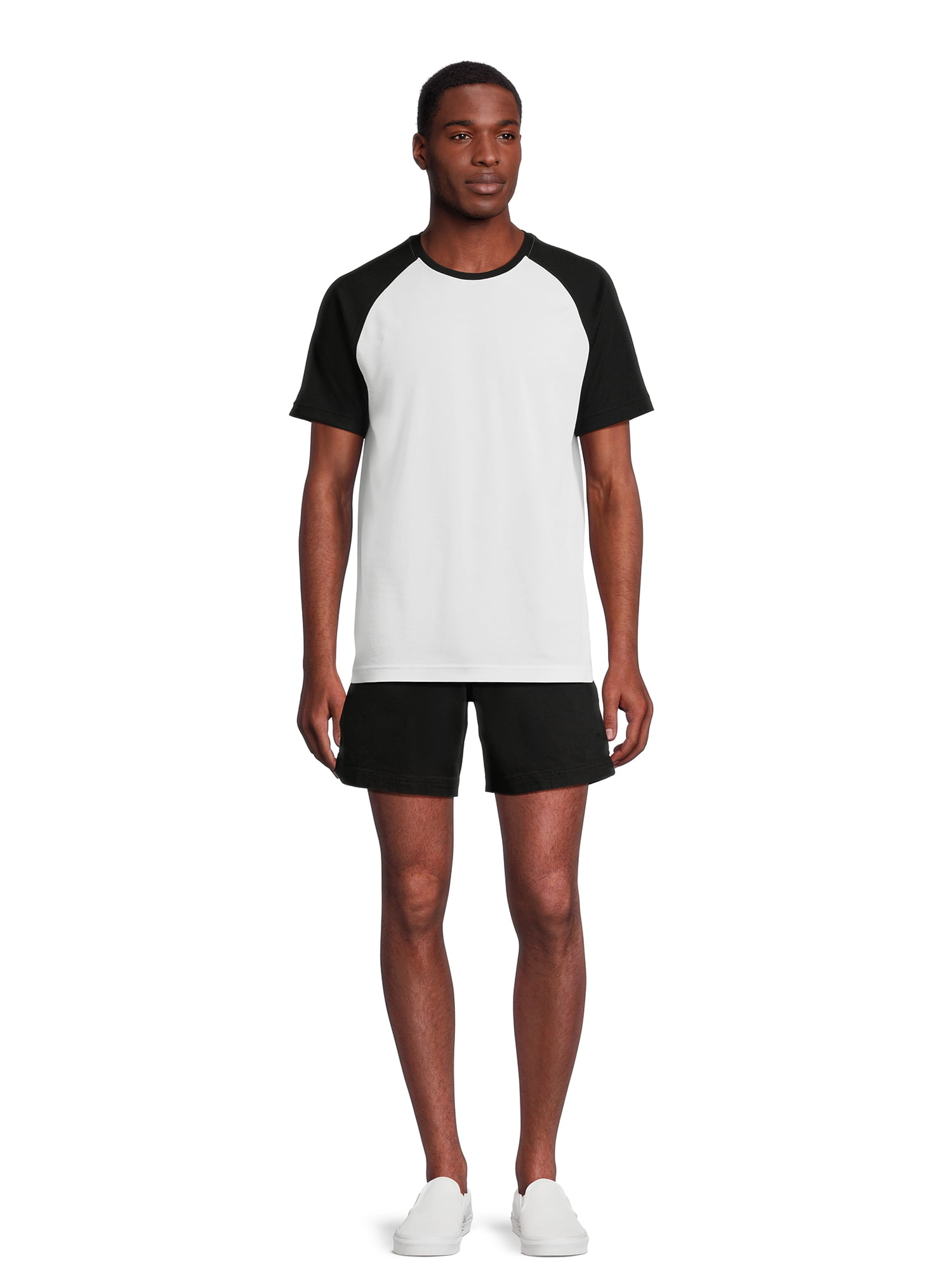 George Men's and Big Men's Twill Pull On Shorts with Drawstring Waist, 8" Inseam, Sizes S-2XL