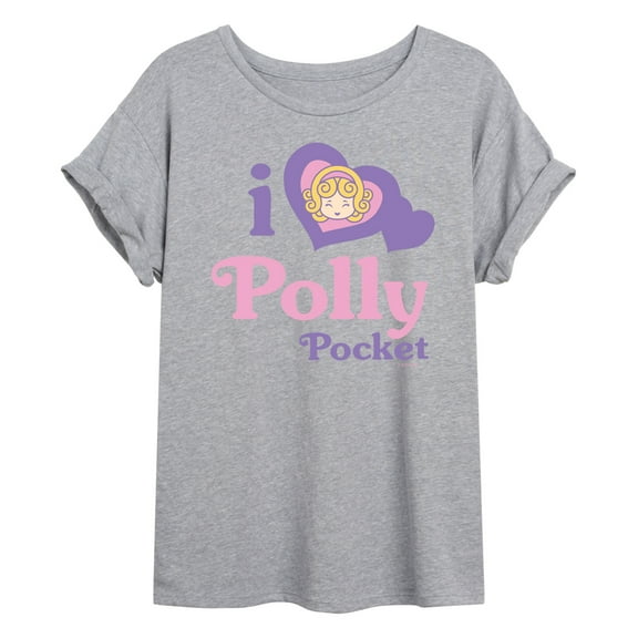 Polly Pocket - I Love Polly Pocket - Women's Oversized Graphic T-Shirt