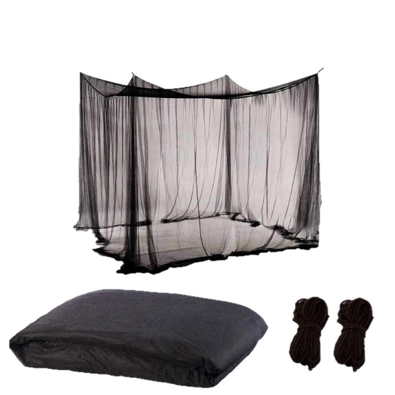 Extra Large Outdoor Mosquito Net Tent 10x10 Ft,3-Meter Canopy Gazebo Screenhouse,High Density Mesh Bug Netting for Patio Garden Backyard Camping Picnic,Portable Summer Canopy Bed Shade Black
