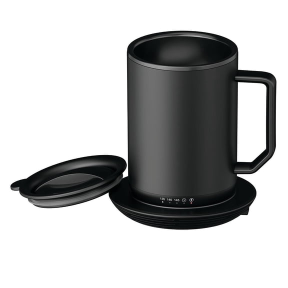 Warming Coffee Mug, Charging Coaster Self Heating Coffee Mug with Lid