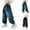 Blue, variant on ATOGUTA Athletic Jeans for Boys Size 5T-15 Casual Straight Leg Baggy Jeans Kids Elastic Waist Loose Denim Pants with Pockets Black
