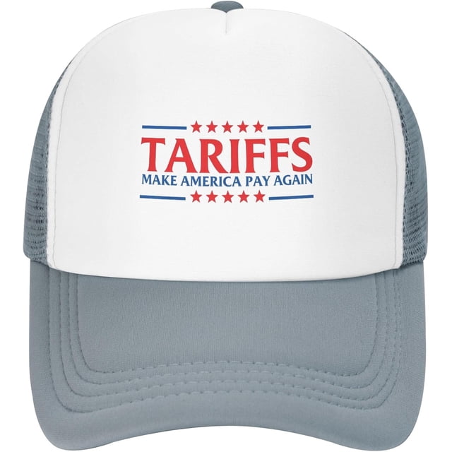 Tariffs Make America Pay Again Trucker Hats Resist Tariffs Baseball Cap for Mens Women Snapback Mesh Back Caps