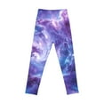 thumbnail image 5 of Girls Leggings Starry Sky Printed Pants Full Ankle Length Slim Fit Medium Thick Tights Pants, 5 of 5