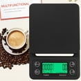 thumbnail image 3 of 5KG Digital Coffee Scale with Timer Food Scale Digital Kitchen Scale LCD Display Scale Weight G oz ml lb for Manual Brew Pour Over Coffee Drip Baking and Cooking, 3 of 7