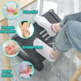 thumbnail image 5 of Foot Rests, Adjustable Under Desk Footrest with 6 Height Position&Massage Surface, Ergonomic Foot Stool Under Desk at Work for Improved Circulation and Posture,Home, Office(Black), 5 of 8