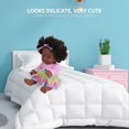 thumbnail image 4 of 30CM Baby Doll Lovely Cute Curly Hair Simulation African Black Baby Doll Toy Gift(Q12-035 Pink MultiColor ), 4 of 4