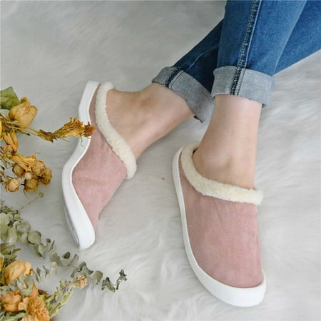 

Women s Flat Bottomed Low-cut Canvas Shoes One-foot Lazy Version Casual Flat Non-slip Cotton Slippers