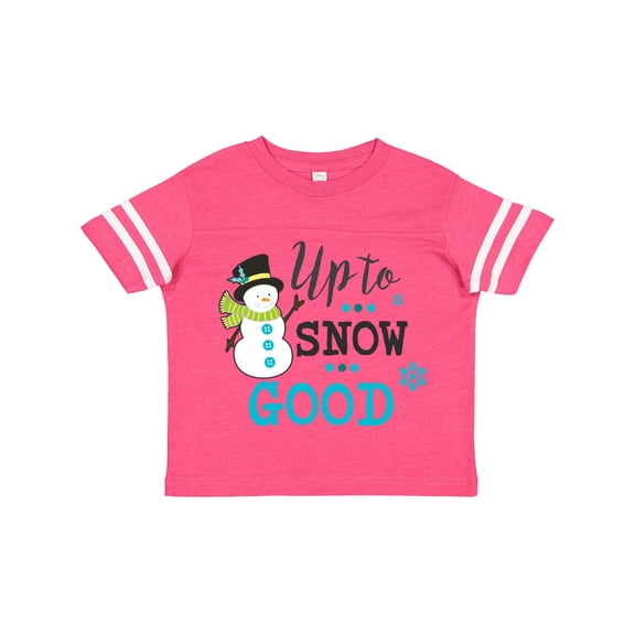 Inktastic Up to Snow Good with Snowman and Snowflakes Boys or Girls Toddler T-Shirt