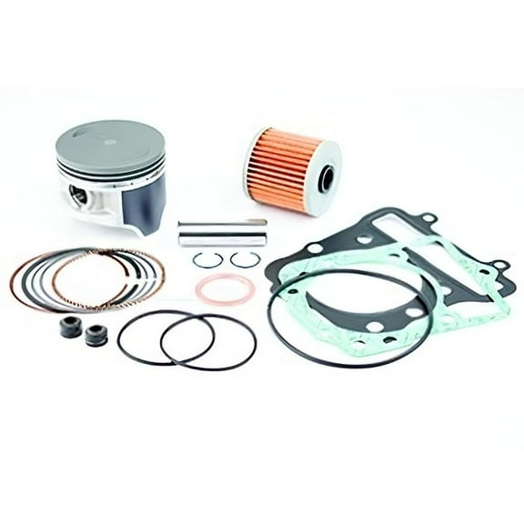 OEM Grade Top End Rebuild Kit 76.25mm  0.25mm Over Compatible with 1988-2004 Kawasaki KLF300 Bayou 300 KEF300 Lakota 300 Replaces 13001-1244 13001-1430