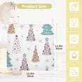 thumbnail image 2 of Dreamtimes 5 PCS Christmas Trees and Snowflakess Baby Muslin Washcloths, Face Towel Burp Cloths Ultrasoft Absorbent Cotton Bath Wipes Towels for Newborn Boys Girls, 2 of 7