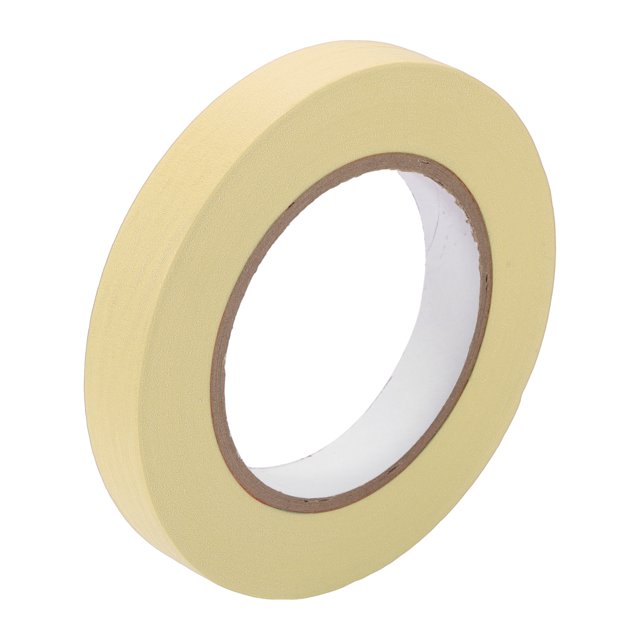 Cinta de pintor Unique Bargains fácil de quitar - Cinta maestra de enmascarar beige - 0.7 pulgadas x 60.1 yardas