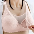 thumbnail image 5 of Nfurl Womens Full Coverage Push up Bra Support no Underwire Lace Bralettes Comfort Anti Sagging Lift Bras Adjustable Strap Wireless Bralette Beige,M, 5 of 6