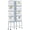 White, variant on Studyset 67'' h Inch Perches and Ladders,Pet Products Parrot Playstand with Wheels, Removable Tray, Indoor Outdoor Playground for Birds