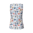 thumbnail image 5 of Fotbe Watercolor Nautical Womens Loose Fit Casual Flowy Slim-Fit Tank Tops Athletic Round Neck Trendy Sleeveless Summer Tops for Gym and Yoga-Medium, 5 of 9
