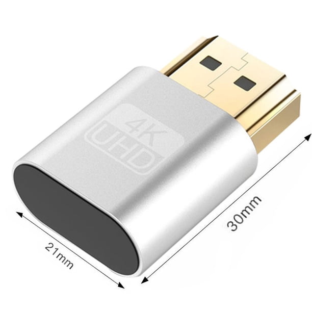 Adaptador De Emulador De Pantalla Virtual, Enchufe Ficticio Compatible Con Vga Y Hdmi, Emulador De Pantalla Fantasma, Placa De Bloqueo De Tarjeta De Vídeo, Ddc Edid Ficticio Scienceny EL012126-00