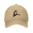 thumbnail image 1 of ZICANCN Adjustable Baseball Cap Women, Forest Fawn Silhouette Hats for Men Adult Washed Cotton Denim Baseball Caps Fashion, Natural, 1 of 8