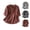 Wine, variant on Button Down Shirts for Women Striped Linen Blouse Stand-up Collar 1/2 Sleeve Printing Button Down Casual Shirt Tops