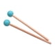 thumbnail image 2 of 2x Mazos de Madera Mazo de Tambor Palo Mango de Madera Accesorios Escenario Actuación Azul, 2 of 9