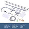 thumbnail image 7 of Wowow Waterfall Single-Handle Freestanding Tub Faucet with Handshower, Floor Mounted Tub Filler Faucet in Polished Chrome, 7 of 7