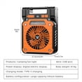 thumbnail image 3 of Ventilador Eléctrico Solar de 20000 MAh con Luces LED para Tiendas de Campaña, para Acampar en Coche y Carga USB y Solar para Senderismo y Pesca. Verde, 3 of 5