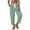 Green, variant on Striped Pants for Women Cropped Length Pockets Drawstring Wide Leg Sweatpants Vacation Casual Trendy Summer (XL, Green)