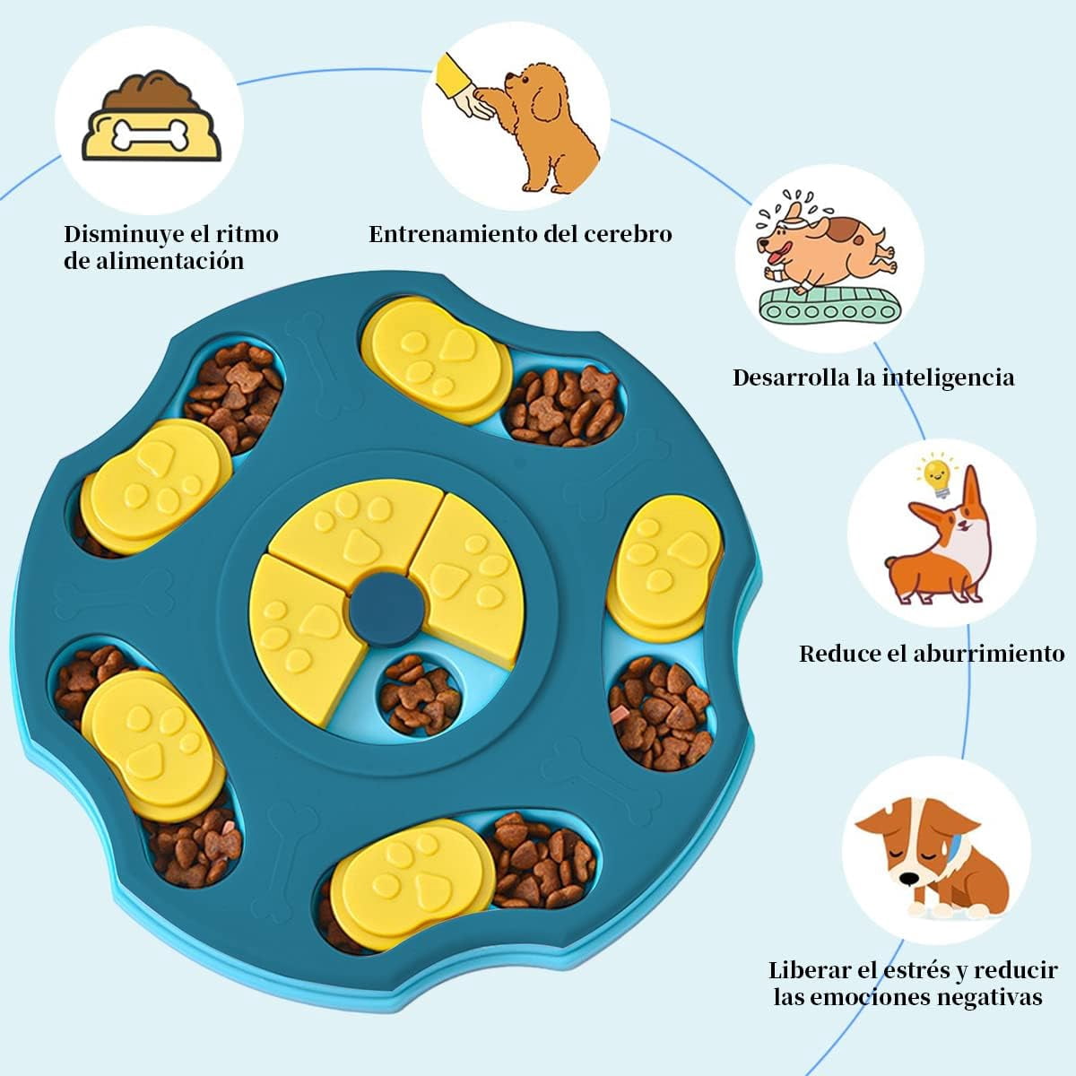 Puzzle Toys for Dogs, Interactive Feeding Training Toys, Slow Feeding Games, Puzzle Snack Toy