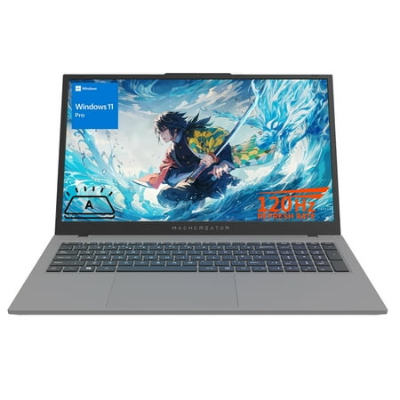 Machenike Machcreator N17A Laptop, 17.3" FHD 120Hz, Intel N100, 16GB DDR5, 512GB SSD, W11P, Grey