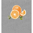 thumbnail image 2 of Oranges Fruit Adult Heather Gray Crew Neck Short Sleeve Tee-Medium, 2 of 6