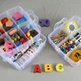thumbnail image 7 of Craft Storage Organizer, 3-Tier Stackable Storage Container Box with Dividers-18 Compartments, Sewing Box, NOGIS Bead Organizers for Art Craft Storage, Kids Toys, Jewelry,Tool (White), 7 of 7