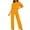 Yellow, variant on Generic Women's Short Sleeve Jumpsuits Belted Wide Leg Long Pant Romper with Pockets