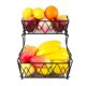 thumbnail image 1 of Cesta De Frutas De 2 Capas Cesta De Almacenamiento De Metal Vegetales Extraíble Sin Tornillos Con Soporte Cesta De Almacenamiento De Cocina Soporte Para Cocina Hotel Fiesta Inevent HA016382-00, 1 of 7