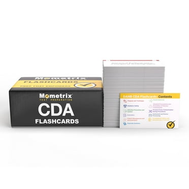 CDA Exam Study Cards: Test Prep and Practice Test Questions for the DANB Certified Dental Assistant Exam [Full Color Cards]