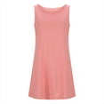 thumbnail image 6 of XuJwPNcy Summer Dresses Women Casual Sports Mini Dress Sleeveless Crewneck Solid Tank Dress Athletic Tunic Dress, 6 of 7
