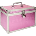 thumbnail image 1 of LDHHYH 12 x 7 x 7.5 Inch Medication Lock Box with Key, Locking Box with Portable Storage Case, Security Lock Boxes Medicine Storage Box for Cash, Medicine, Documents and Valuables - Pink, 1 of 7