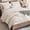01 - Beige-Full (79"x90"), variant on Queen (90"x90") 01 - Beige Tufted Chevron Bedding Set