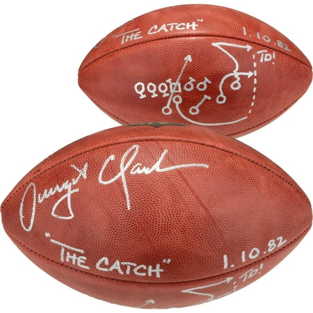 Dwight Clark Football Dwight Clark San Francisco 49ers Autographed Duke Pro Football with