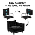 thumbnail image 6 of Advwin 136" 4-Seater Modular Sectional Sofa, Modern Oversized Cloud Couch with Thick Cushions for Living Room, Bedroom, Apartment, Small Spaces, Black, 6 of 10