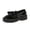 Black, variant on Women's Bow Platform Loafers, Slip On Chunky Heel Leather Shoes, Comfortable Casual Walking Footwear for Work & Daily Wear Black 36