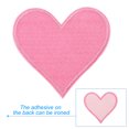 thumbnail image 3 of Uxcell Heart Shaped Iron-on Patches Sew Embroidered Patches Appliques Embellishments for Clothing Light Pink 3 Pcs, 3 of 7
