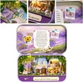 thumbnail image 1 of Qiilu DIY Miniature DollHouse Kit With LED Handmade House Kits Gift Kid Game Toy, 1 of 8