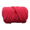 thumbnail image 2 of Cotton Polyester Chunky Yarn Tube Giant Yarn for Rug Making Carpets Handbag Red, 2 of 8