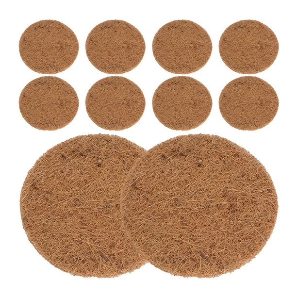 ColoMX 10 Uds. Suministros para anidación de aves, estera de fibra de coco para pinzones y palomas de carreras, Ideal para huevos de cría y anidación de gallinas